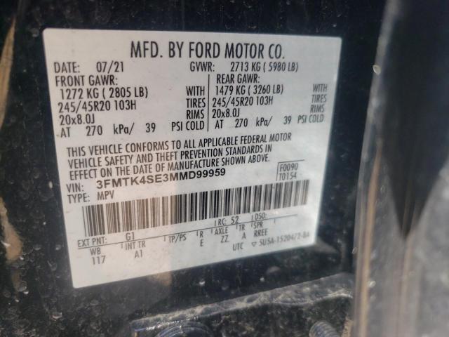 3FMTK4SE3MMD99959 Ford Mustang Mach-e Gt