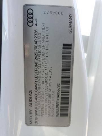 2017 AUDI A3 E-TRON - WAUUPBFF0HA055782