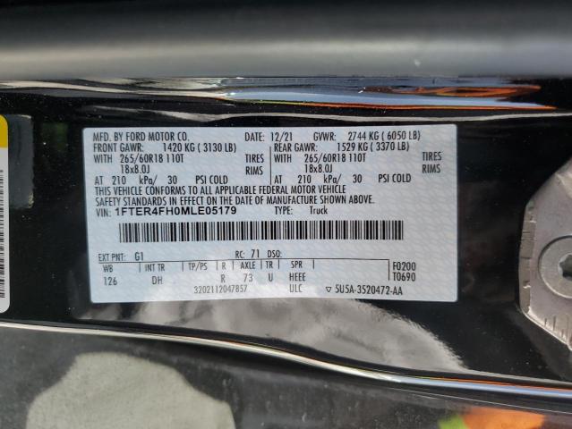 1FTER4FH0MLE05179 Ford RANGER XL