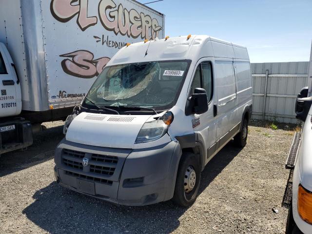 Salvage cars for sale from Copart Vallejo, CA: 2016 Dodge RAM Promaster 2500 2500 High