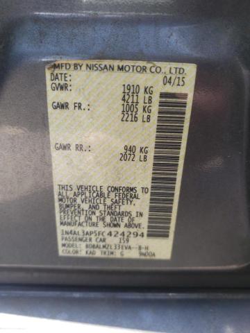 1N4AL3AP5FC424294 Nissan ALTIMA 2.5