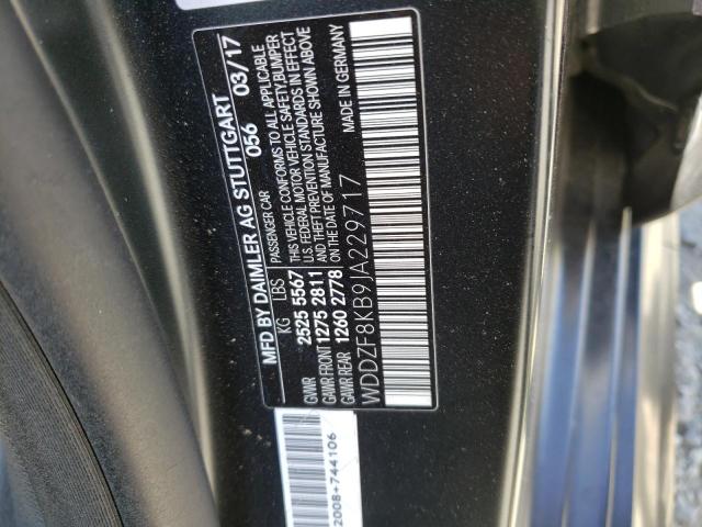 WDDZF8KB9JA229717 Mercedes-Benz E 63 AMG-S