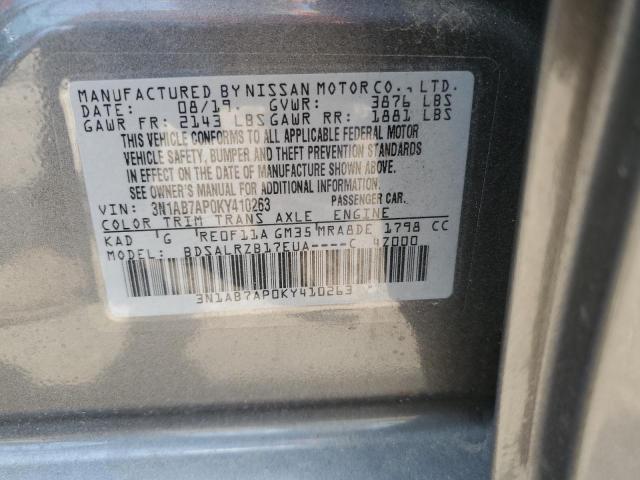 3N1AB7AP0KY410263 Nissan SENTRA S