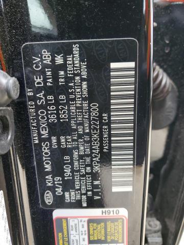 3KPA24AB3KE227800 KIA RIO S