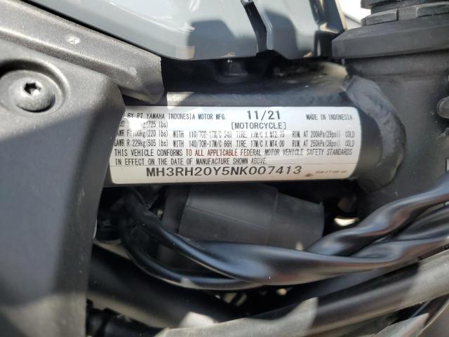 2022 YAMAHA MT-03 MH3RH20Y5NK007413