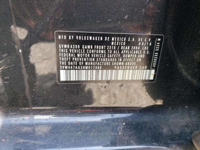 2017 VOLKSWAGEN GTI S/SE - 3VW447AU2HM017968