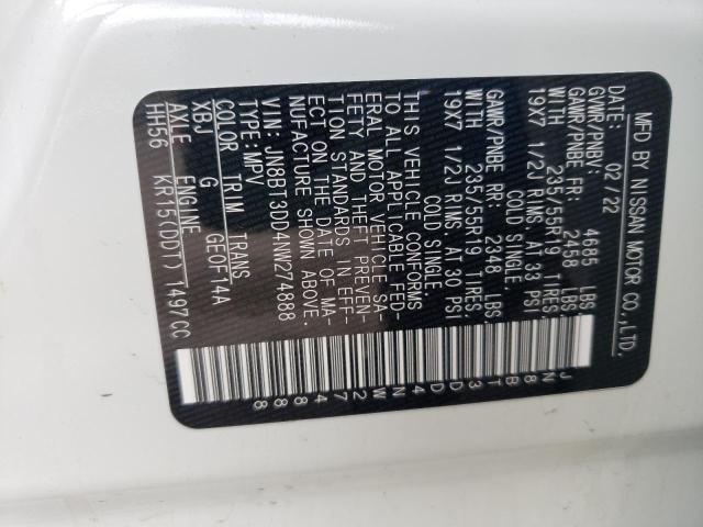 2022 NISSAN ROGUE PLAT - JN8BT3DD4NW274888