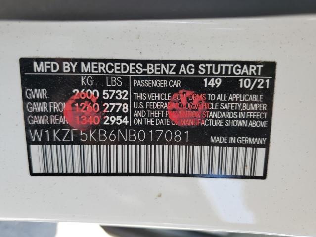 W1KZF5KB6NB017081 Mercedes-Benz E 450 4matic