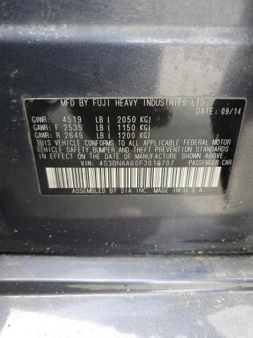 2015 SUBARU LEGACY 4S3BNAA60F3019707