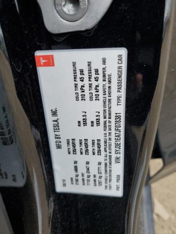 5YJ3E1EA7JF078381 Tesla MODEL 3