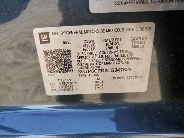 3GTP8CED2LG347625 GMC Sierra C1500 Elevation