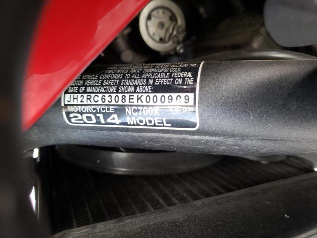 2014 HONDA NC700X JH2RC6308EK000909
