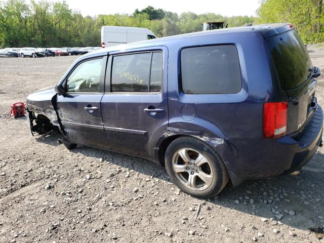 HONDA PILOT EXL 2013 blue  gas 5FNYF4H63DB025757 photo #3