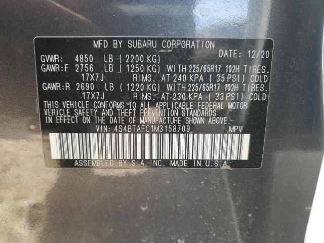 4S4BTAFC1M3158709 Subaru Outback Premium