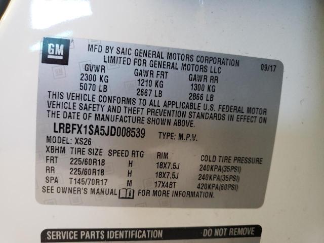 LRBFX1SA5JD008539 Buick Envision Essence