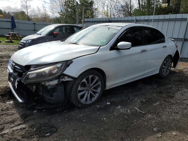 Salvage cars for sale from Copart Lyman, ME: 2013 Honda Accord Sport
