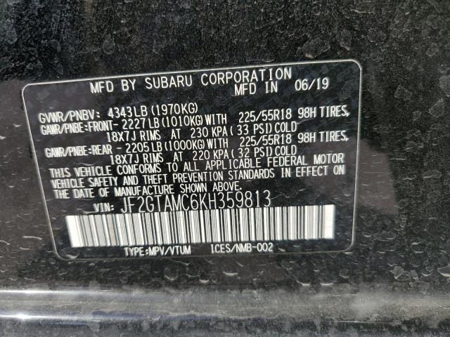 JF2GTAMC6KH359813 Subaru Crosstrek Limited