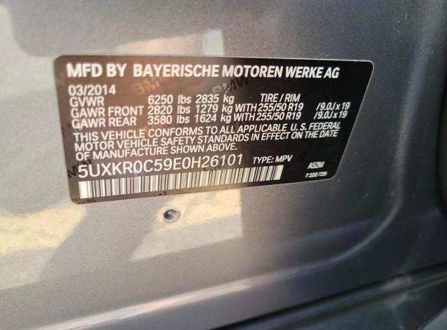 VIN 5UXKR0C59E0H26101 2014 BMW X5, Xdrive35I no.12