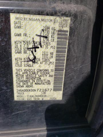 1N6AD0ER3EN721677 Nissan FRONTIER S