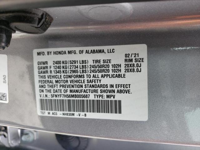 2021 HONDA PASSPORT E - 5FNYF7H56MB005687