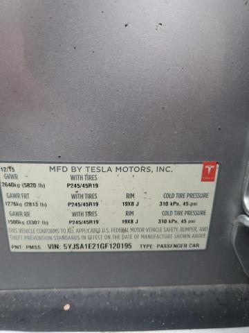 5YJSA1E21GF120195 Tesla MODEL S