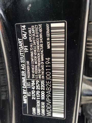 WDDVP9AB2EJ001194 Mercedes-Benz B ELECTRIC