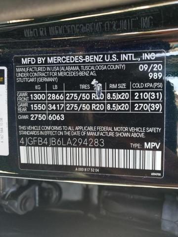 4JGFB4JB6LA294283 Mercedes-Benz GLE 350