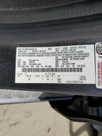 3FADP4EJ4HM129007 Ford FIESTA SE
