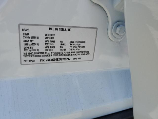 7SAYGDEE2PF713247 Tesla Model Y