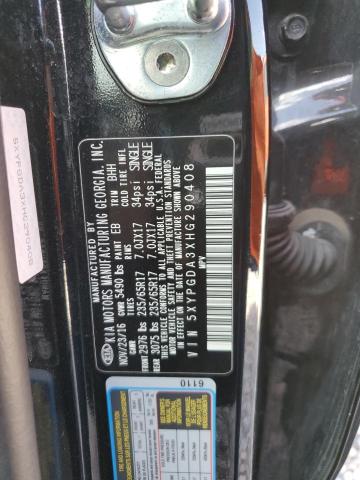 5XYPGDA3XHG290408 KIA SORENTO LX