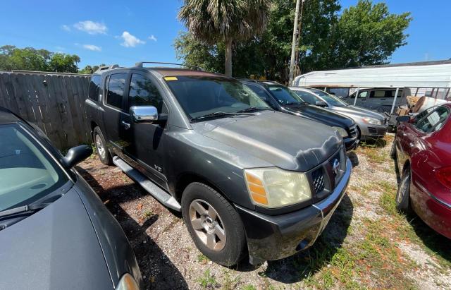 Salvage cars for sale from Copart Orlando, FL: 2005 Nissan Armada SE