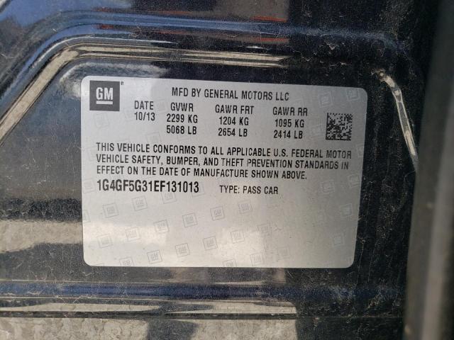 1G4GF5G31EF131013 Buick Lacrosse Touring