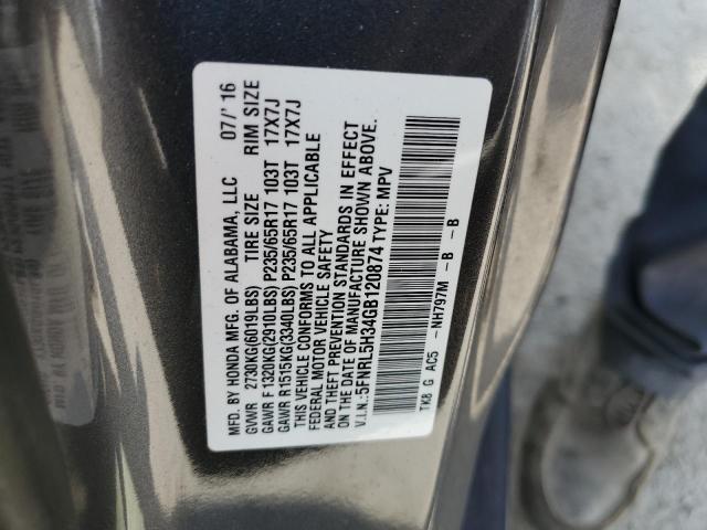 2016 HONDA ODYSSEY SE - 5FNRL5H34GB120874