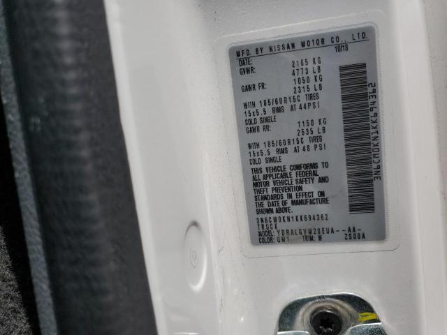 3N6CM0KN1KK694362 Nissan NV200 2.5S