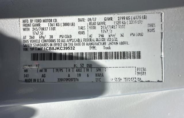 1FTMF1CB8JKC39532 Ford F150
