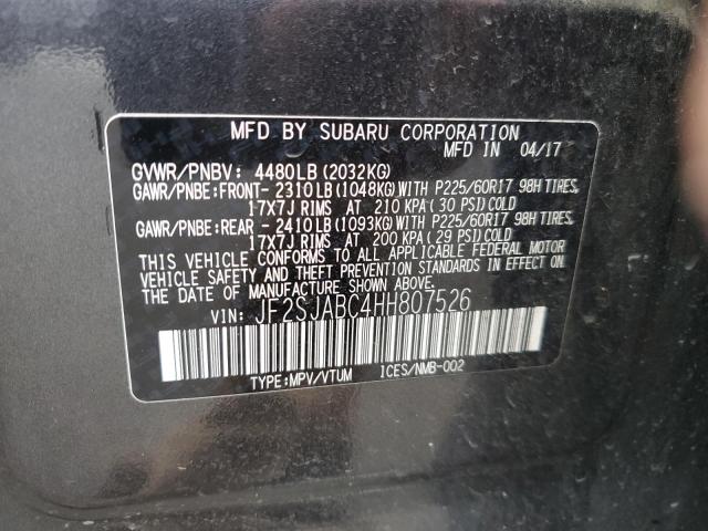 JF2SJABC4HH807526 Subaru Forester 2.5i