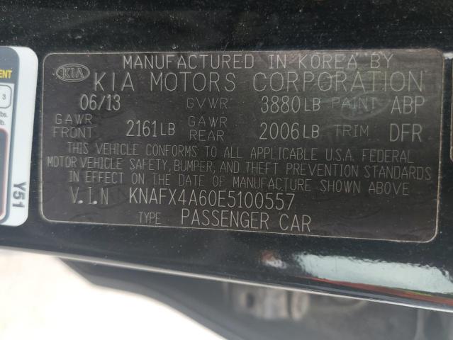 KNAFX4A60E5100557 KIA FORTE LX