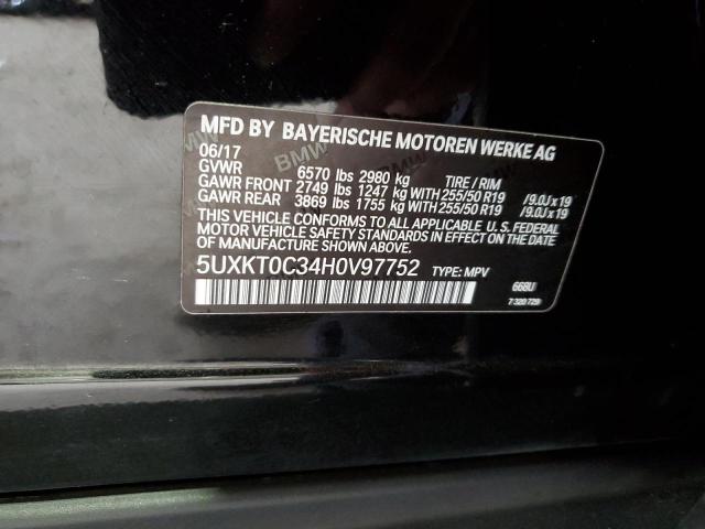 5UXKT0C34H0V97752 2017 BMW X5, photo no. 13