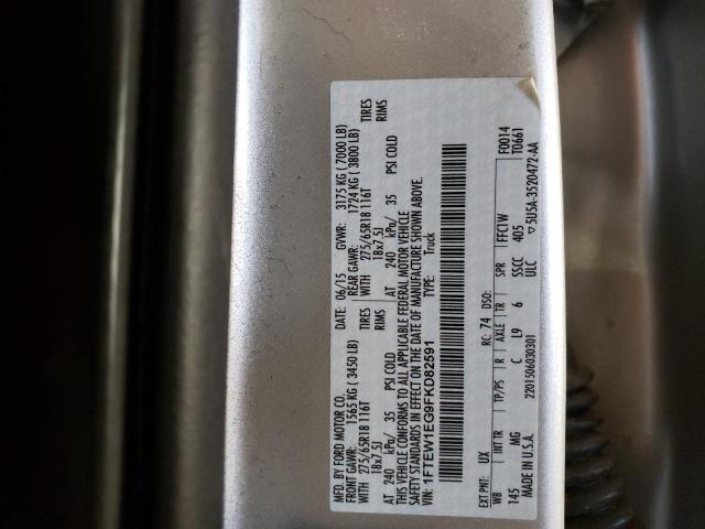 1FTEW1EG9FKD82591 Ford F150 Supercrew