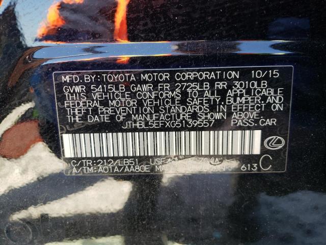 2016 LEXUS LS 460 - JTHBL5EFXG5139557