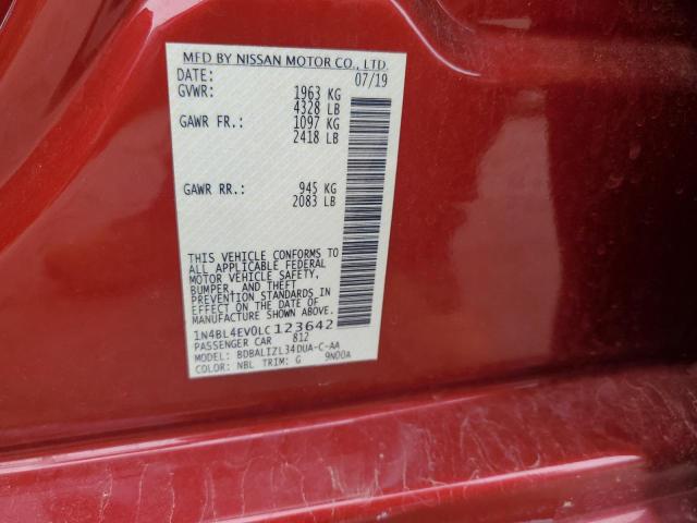 1N4BL4EV0LC123642 Nissan ALTIMA SL