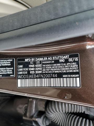 WDDSJ4EB4FN200744 Mercedes-Benz CLA 250