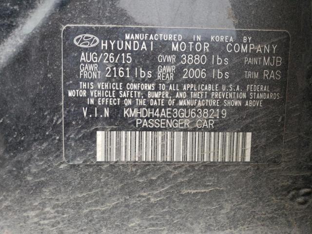 2016 HYUNDAI ELANTRA SE - KMHDH4AE3GU638219
