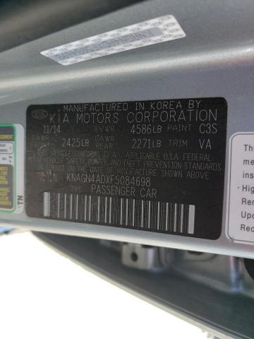 KNAGN4ADXF5084698 KIA OPTIMA HYBRID