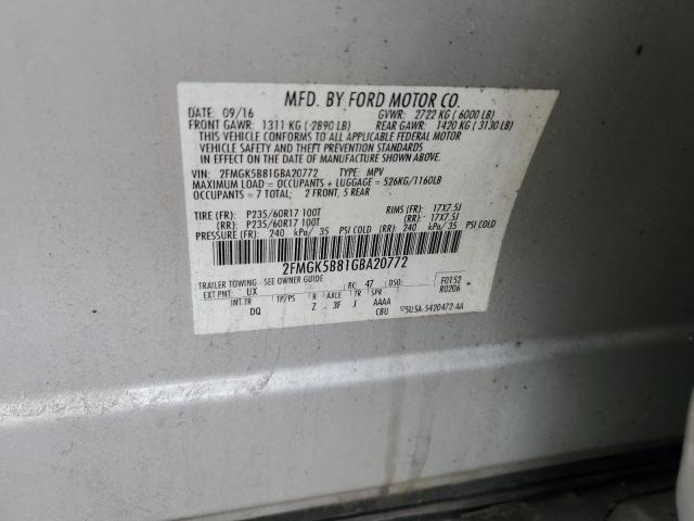 2016 FORD FLEX SE - 2FMGK5B81GBA20772
