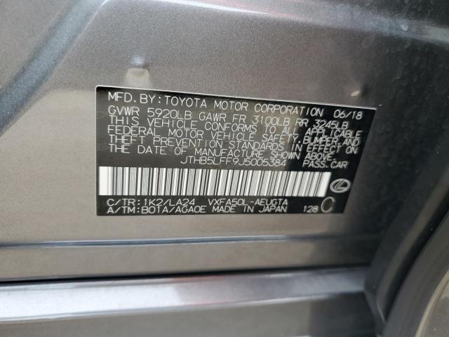 2018 LEXUS LS 500 - JTHB5LFF9J5005384