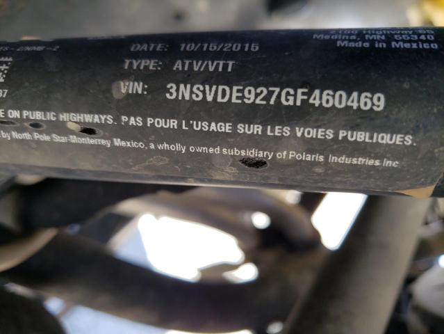 2016 POLARIS RZR XP TUR - 3NSVDE927GF460469