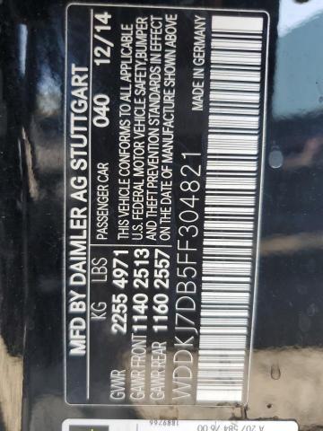 WDDKJ7DB5FF304821 Mercedes-Benz E 550