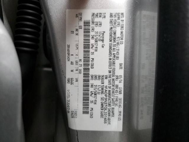 1FADP3N27GL331455 Ford Focus Titanium