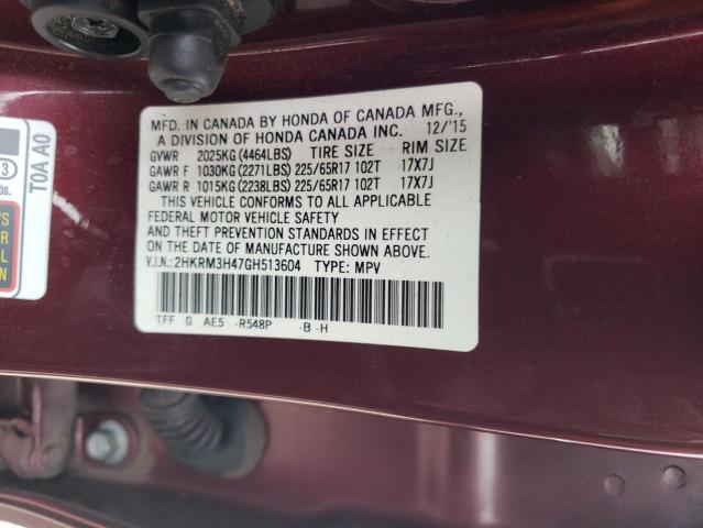 2016 HONDA CR-V SE - 2HKRM3H47GH513604